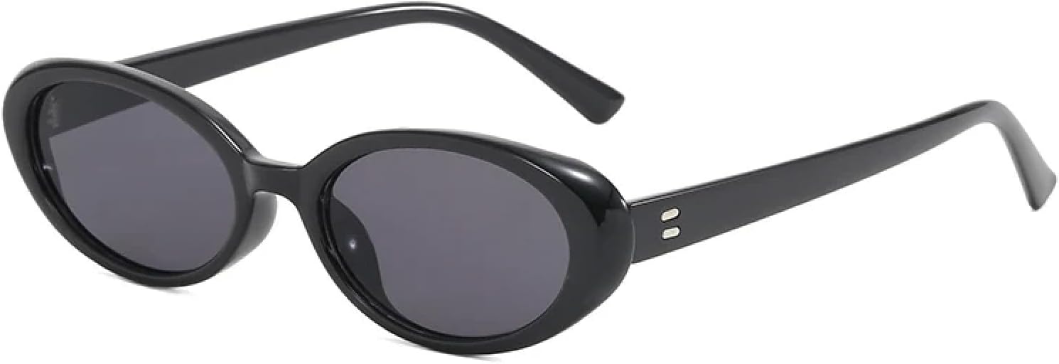 

Солнцезащитные очки с защитой от УФ-излучения UV400 | Маленький овальный размер | Для женщин и мужчин | Для занятий спортом на открытом воздухе и вождения DSVIGF, Black Grey