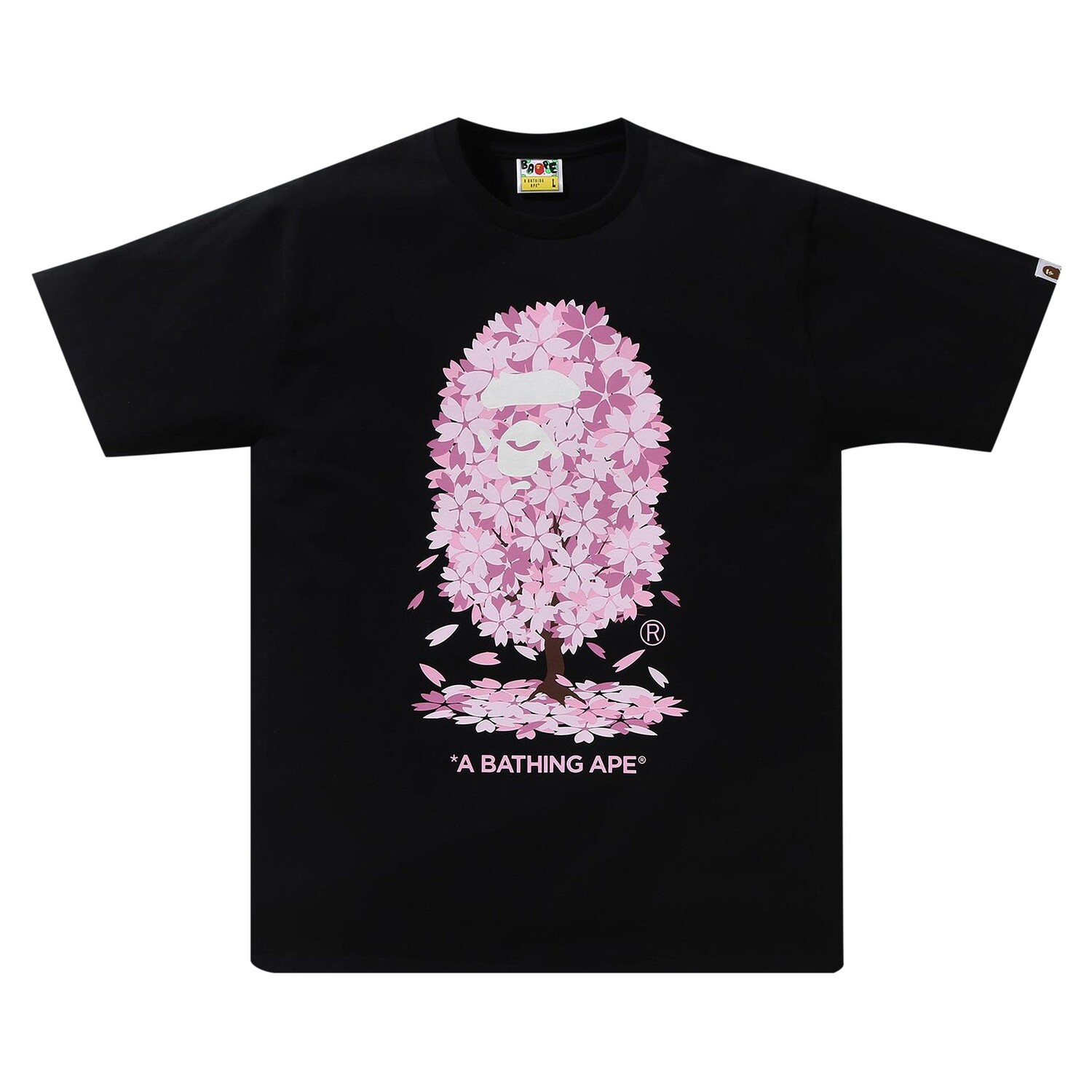 

Футболка BAPE Sakura, черная, Черный, Футболка BAPE Sakura, черная