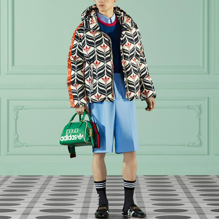 Шорты мужские Adidas Originals X Gucci, синие — фото 2