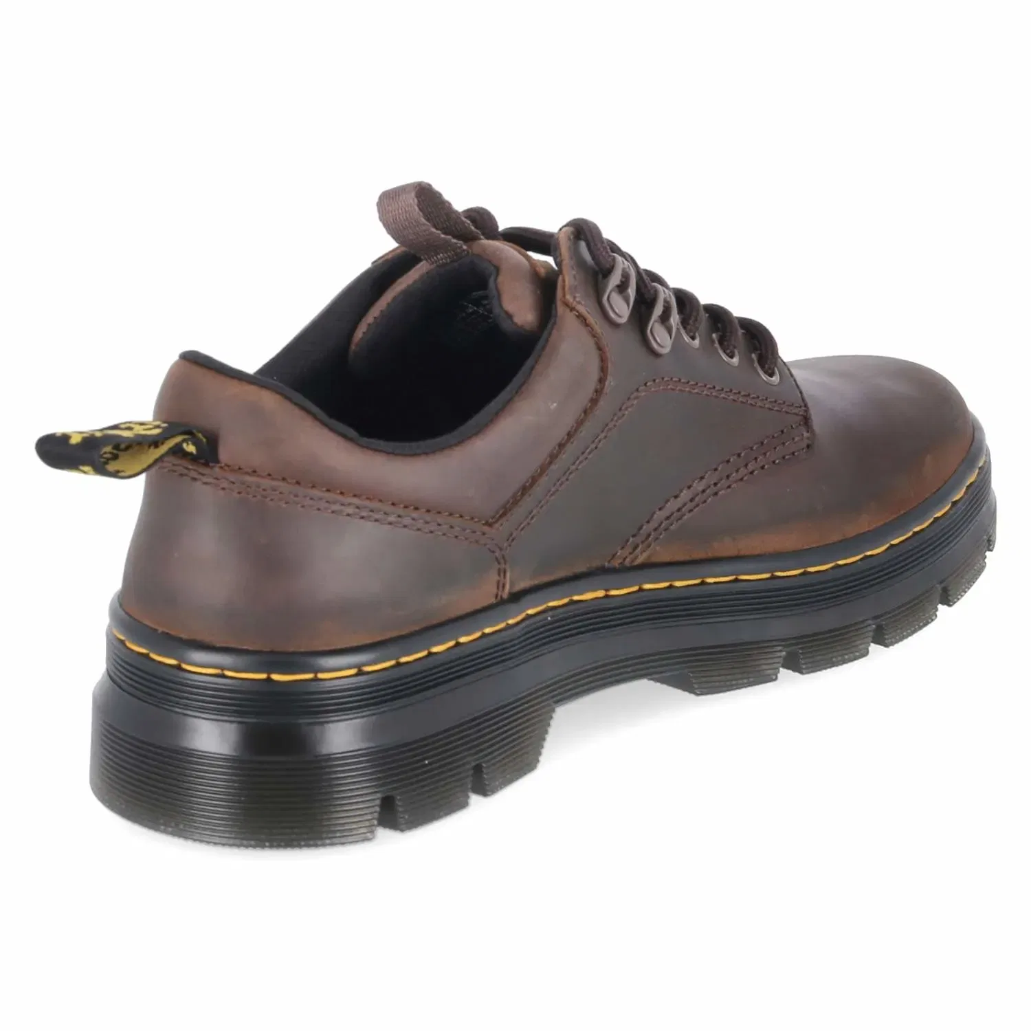 Сникерсы на шнуровке из кожи, Dr. Martens, коричневый — фото 4