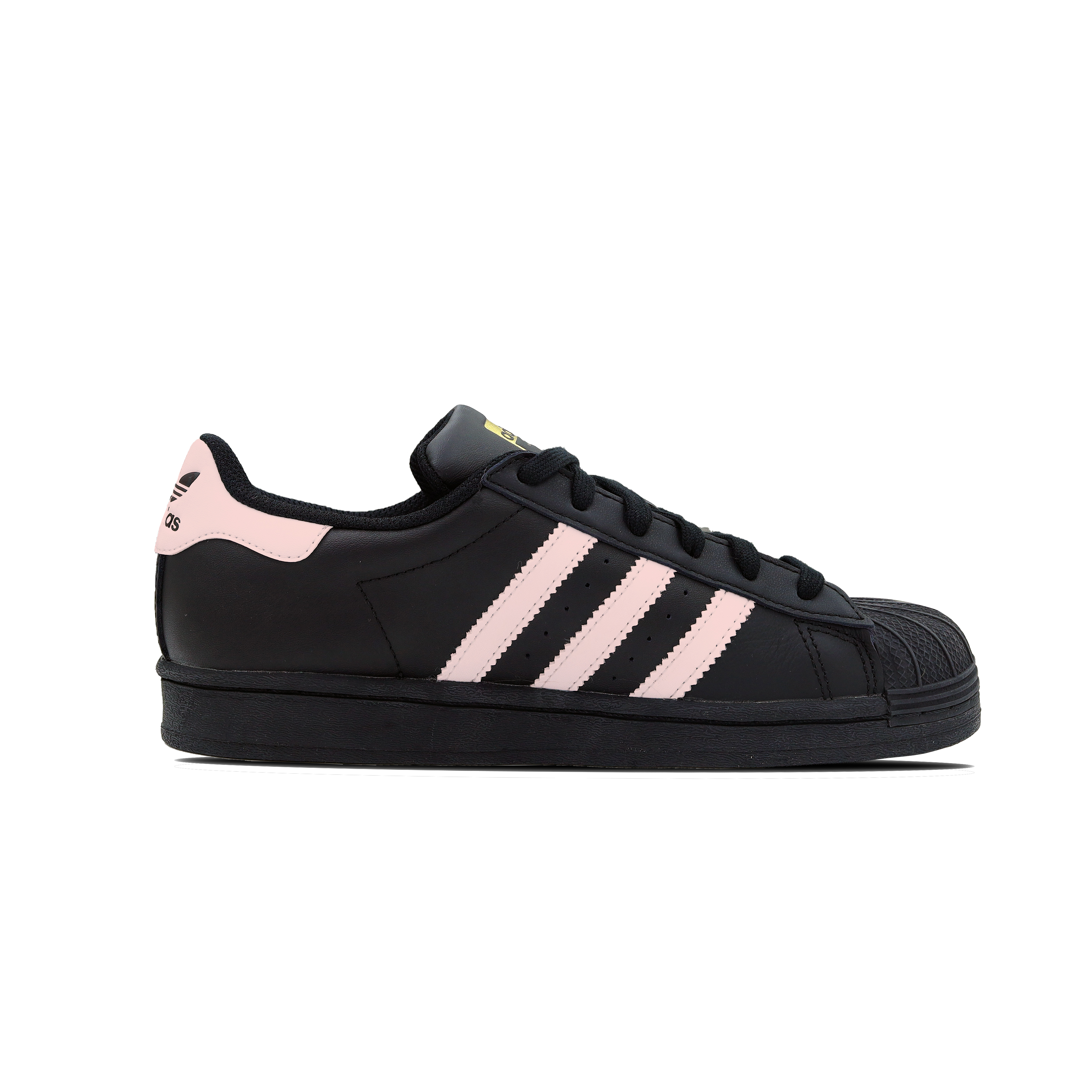Детские кроссовки для скейтбординга Superstar J для начальной школы Adidas Originals, черный/розовый — фото 3