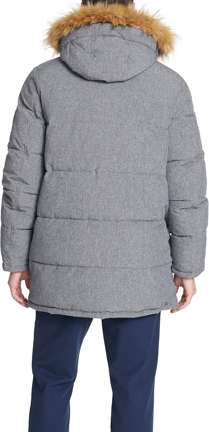Мужская стеганая куртка для снорклинга Tommy Hilfiger Arctic Cloth (стандартные размеры, а также размеры для больших и высоких), Heather Grey — фото 3