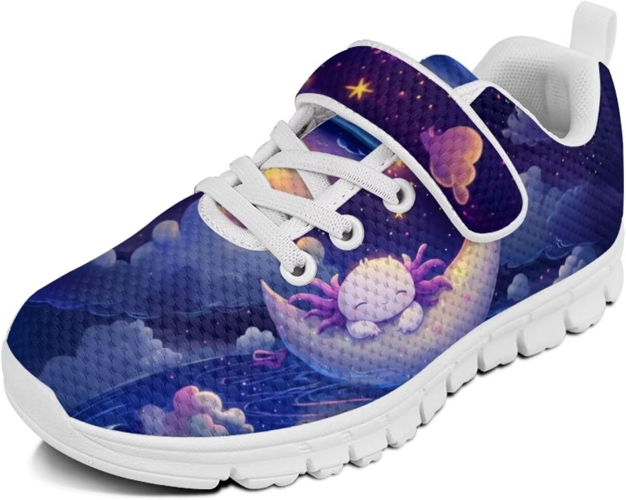 

Беговые кроссовки для девочек, теннисные кроссовки на шнуровке, детская спортивная обувь Cugasmaru, Axolotl