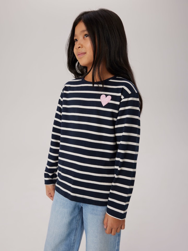

Футболка name it Langarmshirt NKFTOVELINA LS NREG TOP PB, цвет dark sapphire