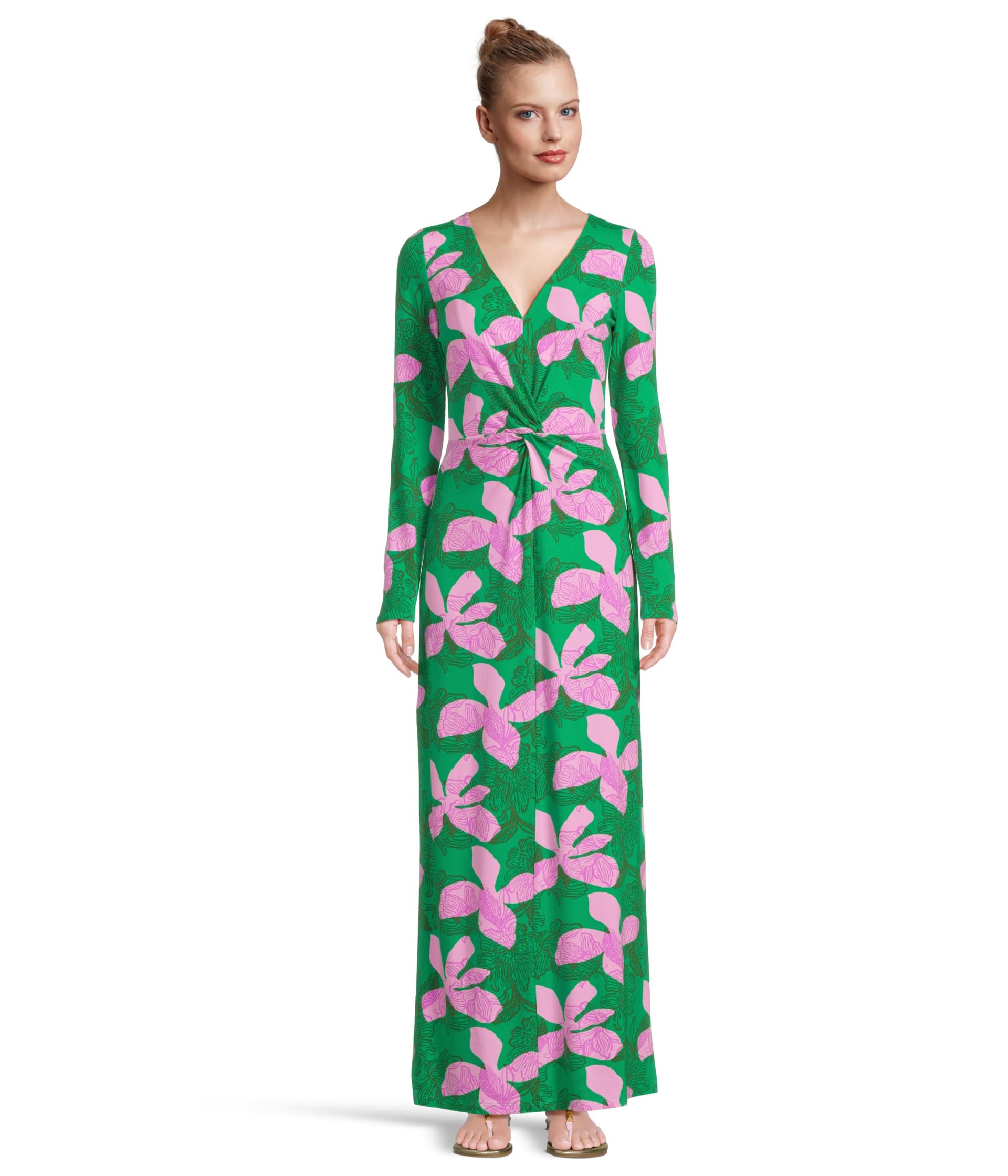 

Платье Lilly Pulitzer Tilli Maxi Dress, цвет Kitts Green Sunset Shadows