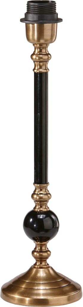 

PR Home Abbey массивная настольная лампа с основанием латунь, черный металл E27 11x40см без абажура