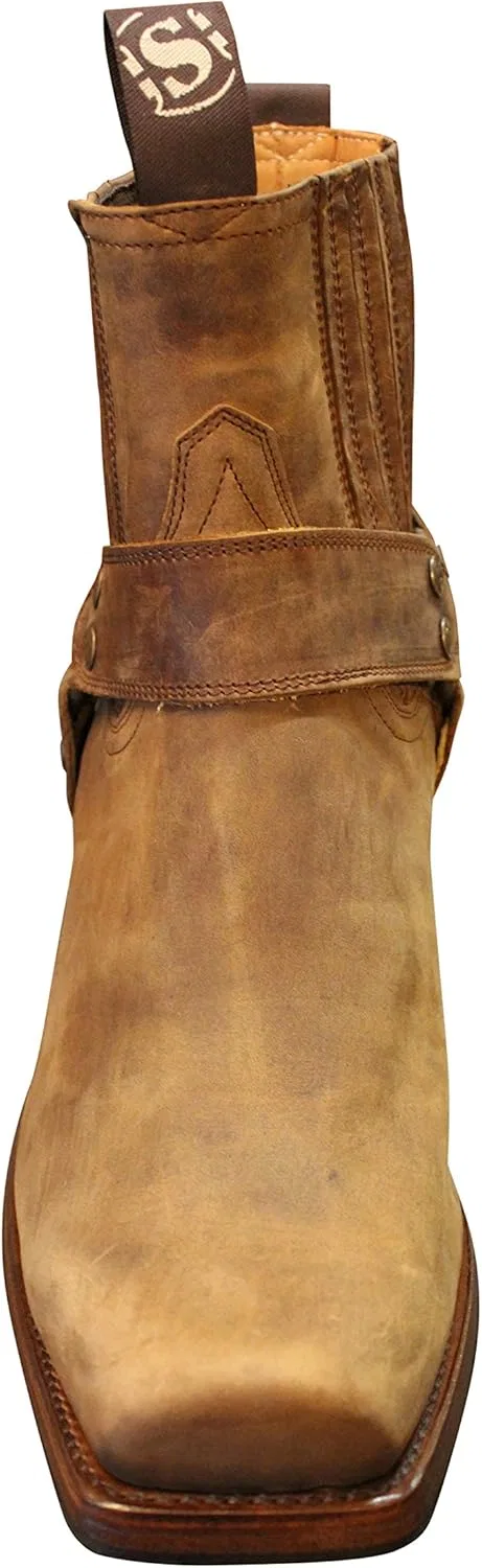 Sendra Boots Ковбойские ботинки Sendra 8286, байкерские ботинки черного цвета, в комплекте с кожаной сумкой Roy Dunn's Leather Grease и сумкой Sendra — фото 3