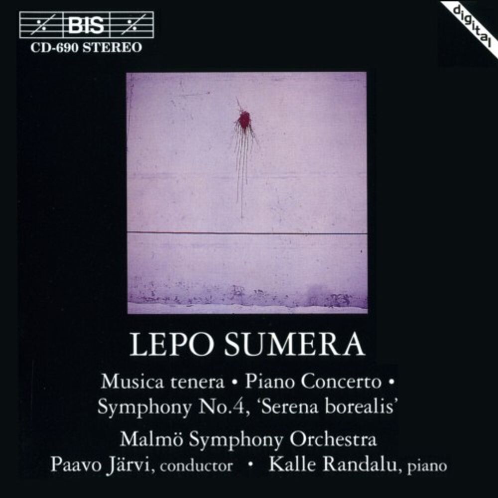 

Диск CD Sumera: Musica Tenera / Piano Concerto / Symphony No. 4 - Lepo Sumera, Kalle Randalu, Malmö Symphony Orchestra, Paavo Järvi