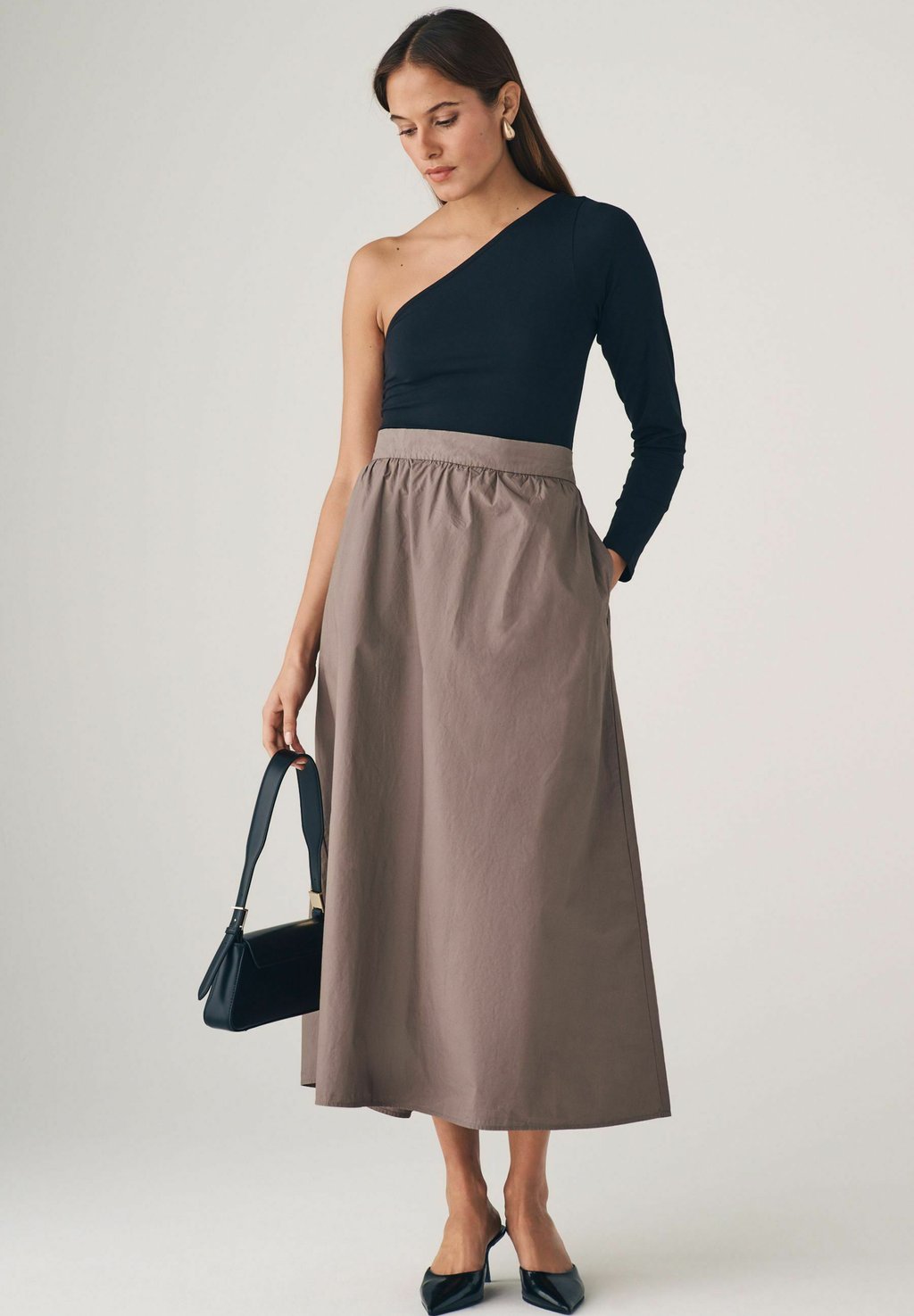

Юбка А-силуэта REGULAR FIT - 2 PACK FULL MIDI THE SET, черный