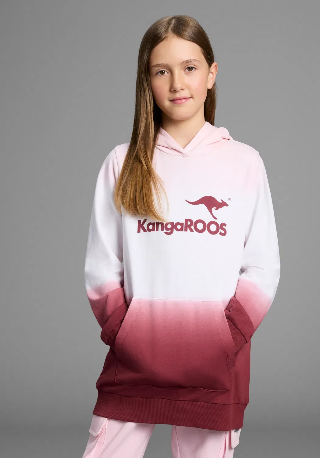Толстовка Kangaroos светло-розового цвета — фото 3