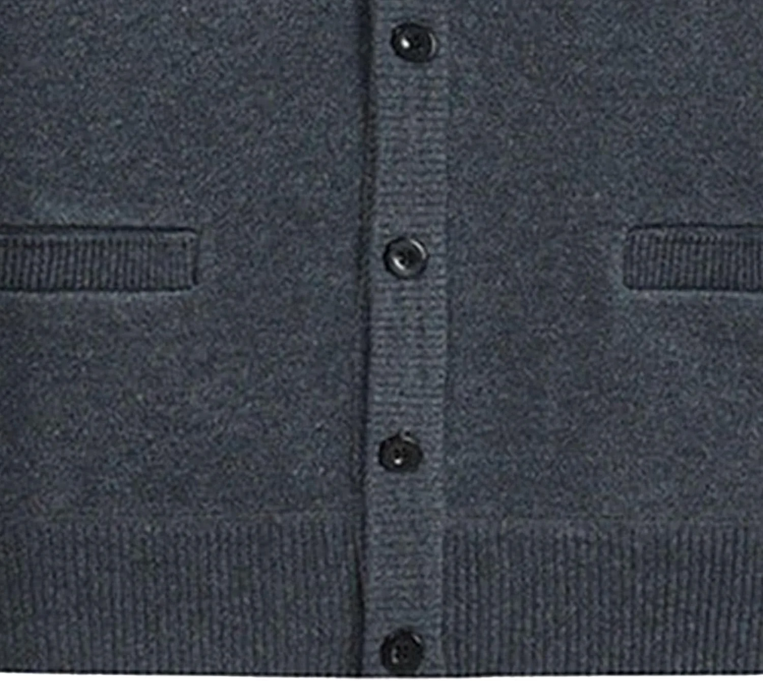 Мужской кардиган с воротником-гольф, длинный рукав, утепленный, slim fit — фото 2