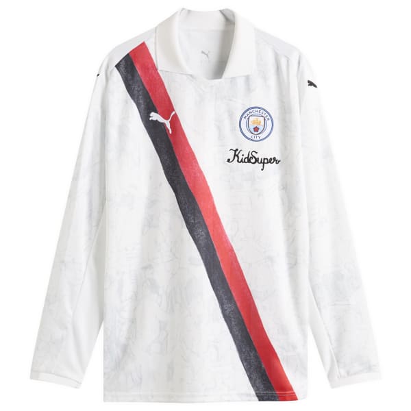 

Домашняя футболка X kidsuper mcfc с длинным рукавом в стиле ретро Puma, мультиколор