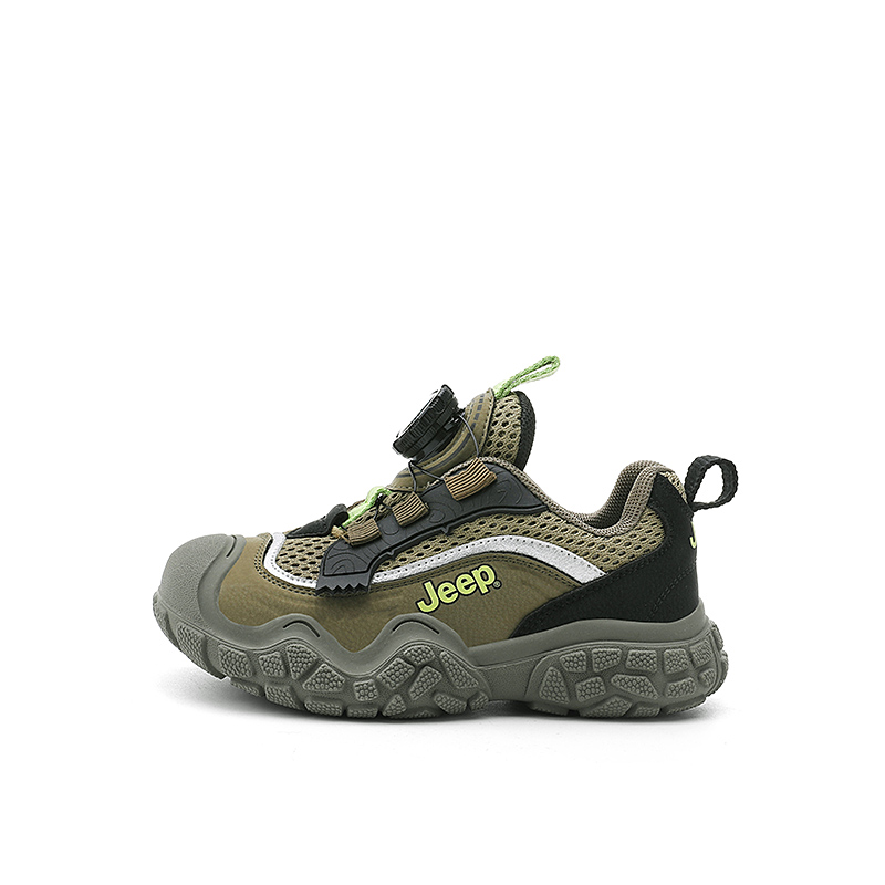 

Низкие детские кроссовки для бега Jeep, Lime Lemon