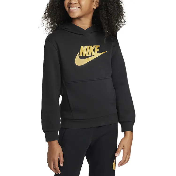 Nike Спортивный свитшот Club Fleece Black для подростков — фото 3