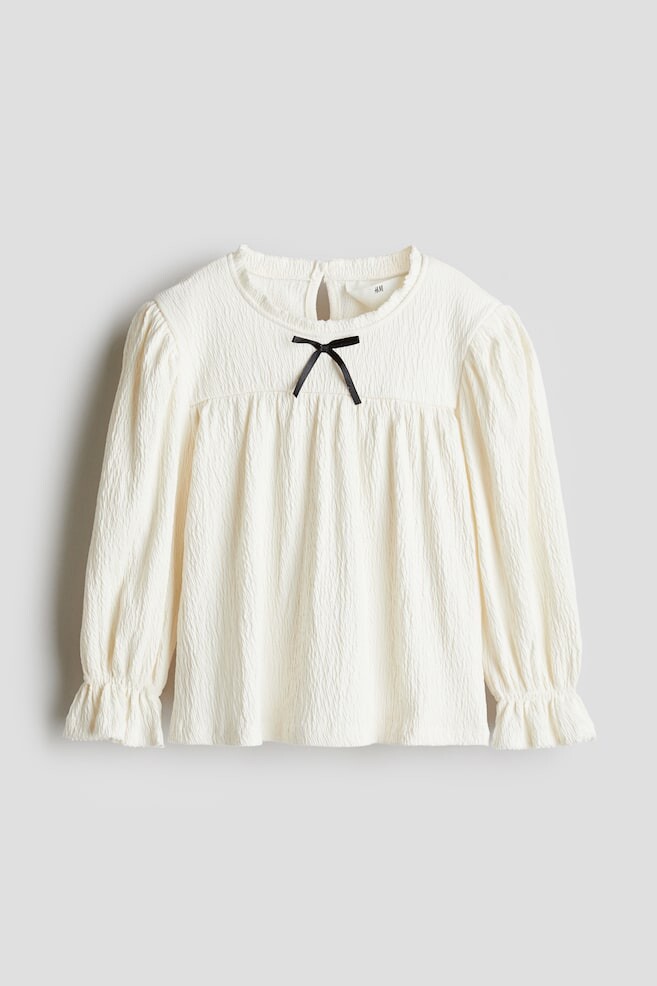 

Блузка с отделкой пико H&M, бежевый