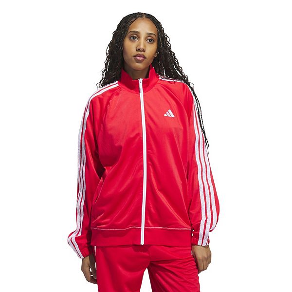 

Женский трикотажный спортивный топ с 3 полосками Adidas, Pure Ruby
