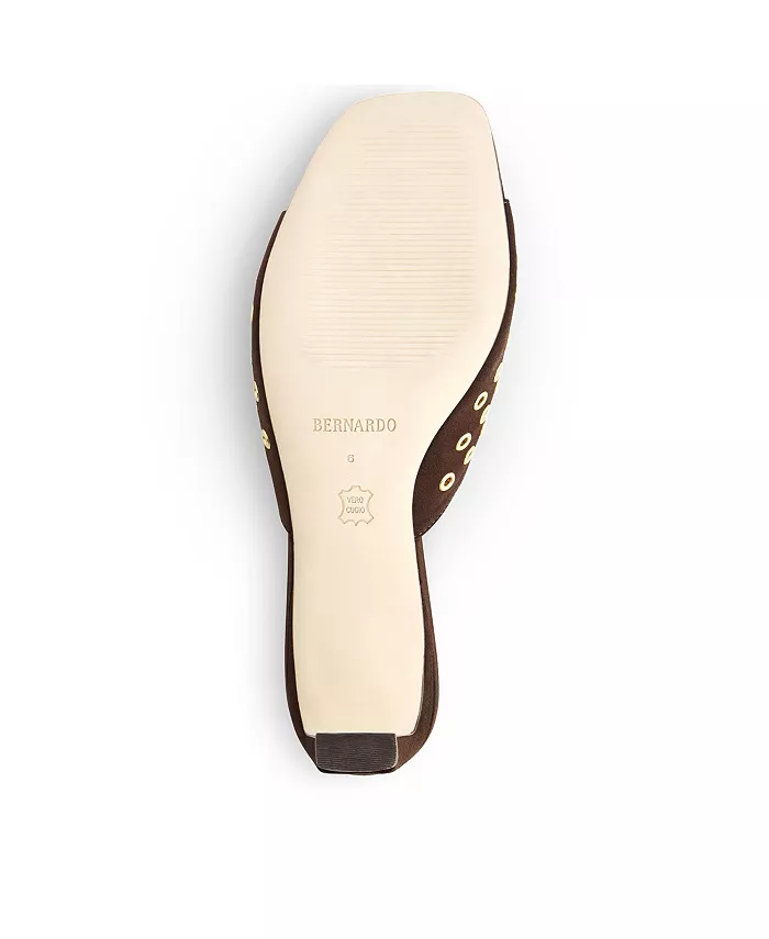 Бернардо Сенца Громмет Каблуки Мюли Bernardo Footwear, коричневый — фото 4