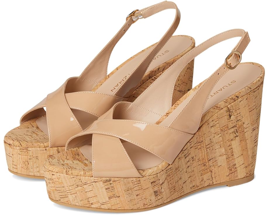 Туфли Stuart Weitzman Dayna Slingback Wedge, цвет Adobe