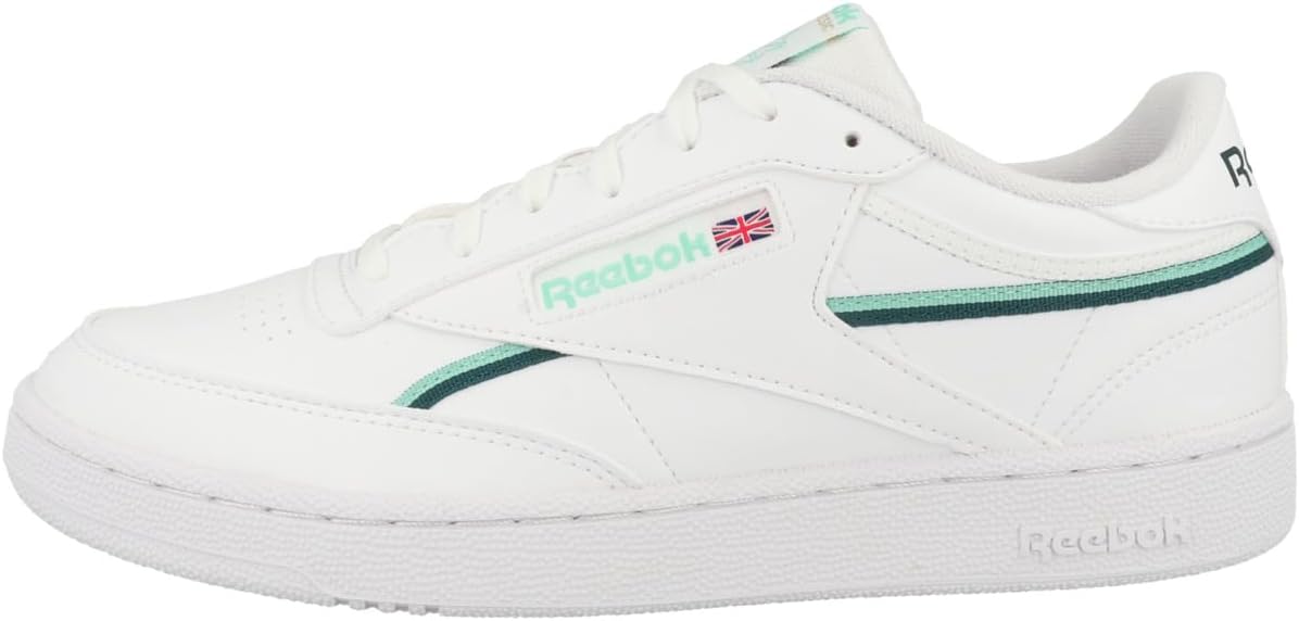 

Мужские баскетбольные кроссовки Reebok Club C 85 Vegan, Ftwr White Hint Mint Midnight Pine