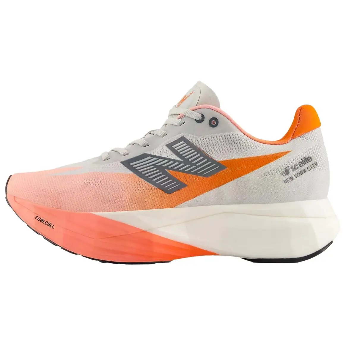 

New Balance Женские дышащие беговые кроссовки FuelCell SuperComp Elite V5 Orange White