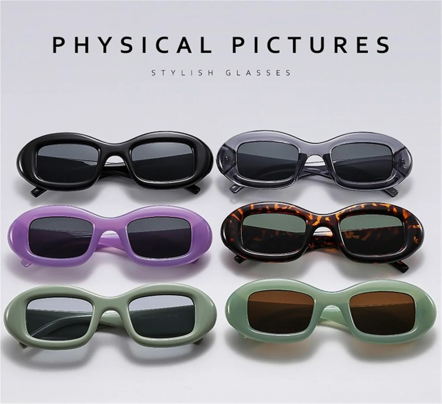 

Мужские спортивные солнцезащитные очки для отдыха, женские солнцезащитные очки для шопинга и активного отдыха. Декоративные солнцезащитные очки Generic, Black