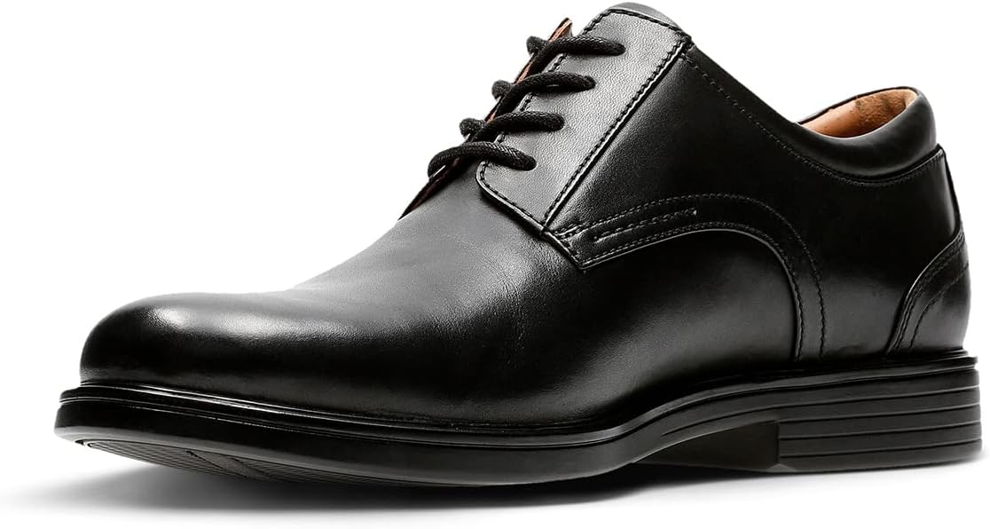 Мужские оксфорды Clarks Un Aldric Park, кожа, загар, черный — фото 4
