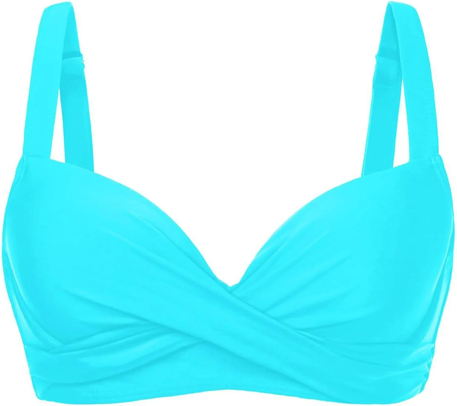 

HGps8w топ бикини для женщин с закручивающимся передом Push Up с мягкими чашками