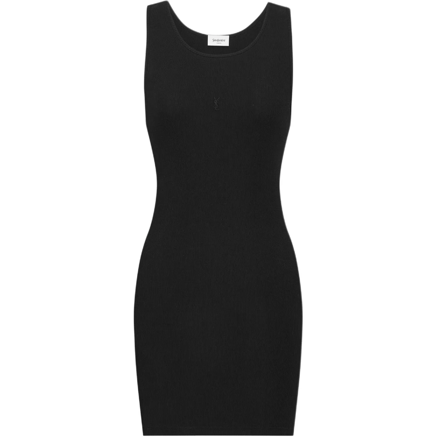 Платье-комбинация SAINT LAURENT черное