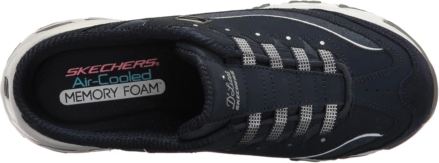 Мужские кроссовки Skechers Gowalk Arch Fit, спортивные слипоны, повседневные лоферы для походов, беговые кроссовки, белый/темно-синий — фото 3