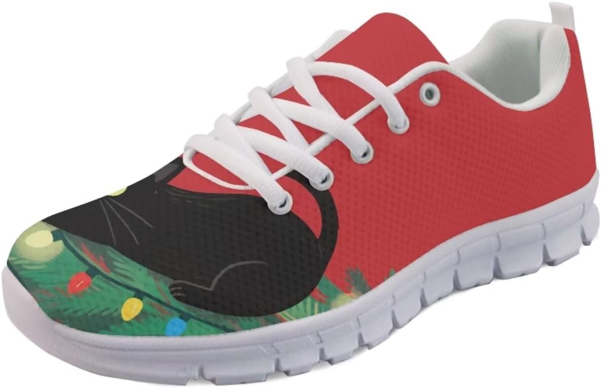 

Кроссовки Forchrinse с принтом «Кошачья галактика» унисекс, модные кеды для ходьбы, теннисные и беговые обувь для женщин и мужчин, черный