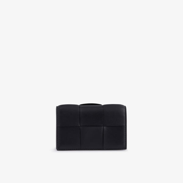 

Кошелек из кожи Intrecciato Bottega Veneta, черный
