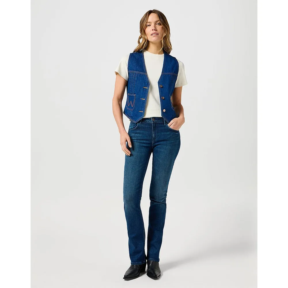 

Куртка Wrangler 112356495 denim, синий
