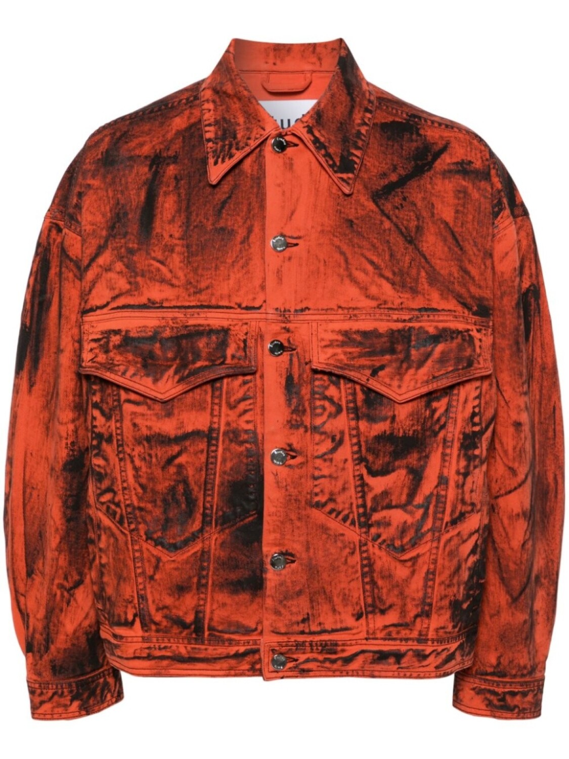 

Etudes куртка Shadow Denim Paint, оранжевый