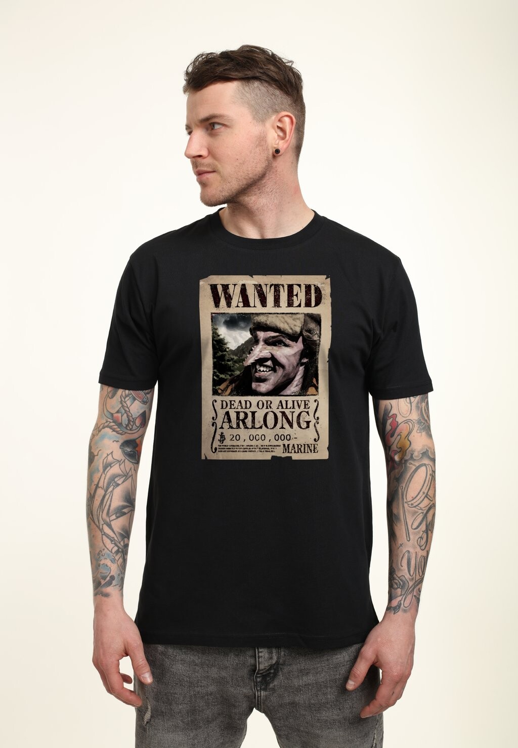

Футболка с принтом ONE PIECE ARLONG WANTED POSTER Henry Tiger, черный