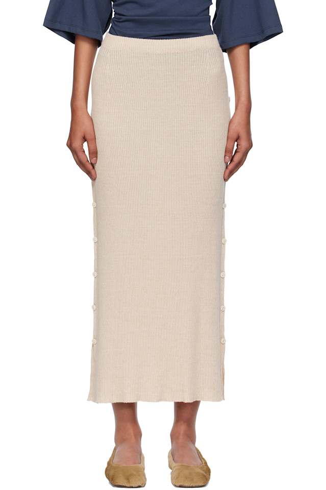 

Юбка миди Franca Baserange, бежевый