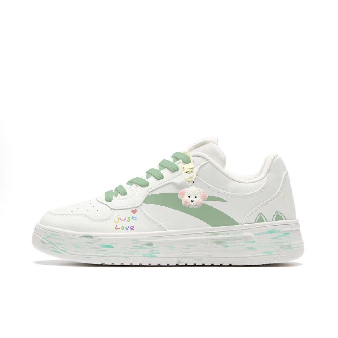 

расслабленные нескользящие амортизирующие низкие скейтерские кроссовки unisex ANTA, белый