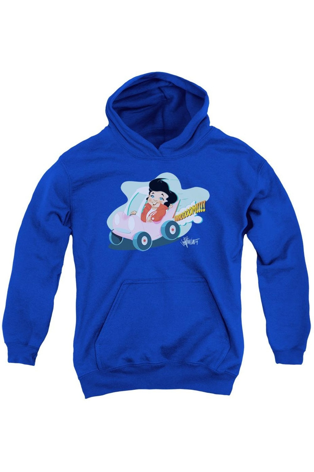 

Молодежная толстовка с капюшоном Elvis Presley Speedway Gildan, синий