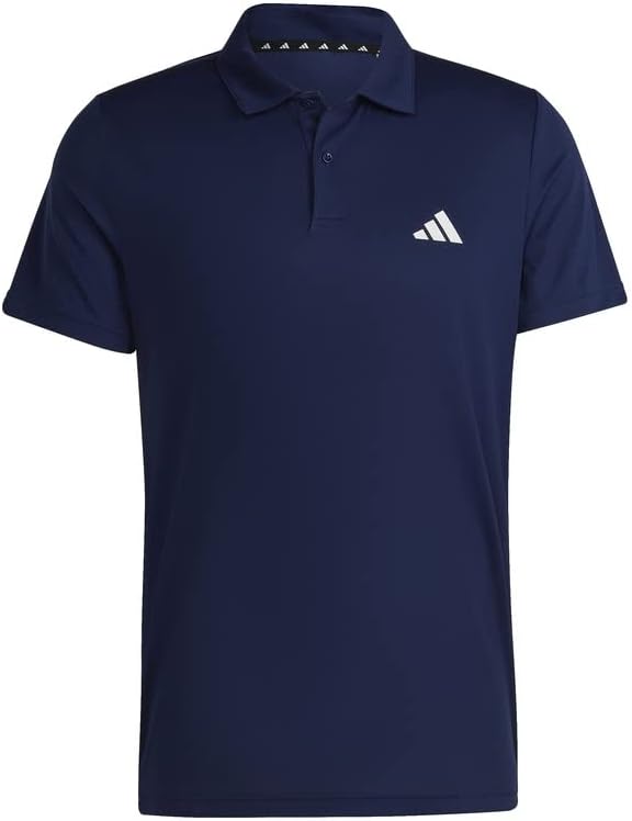 Мужская тренировочная футболка-поло Adidas BXH40 Train Essentials, темно-синий/белый — фото 4