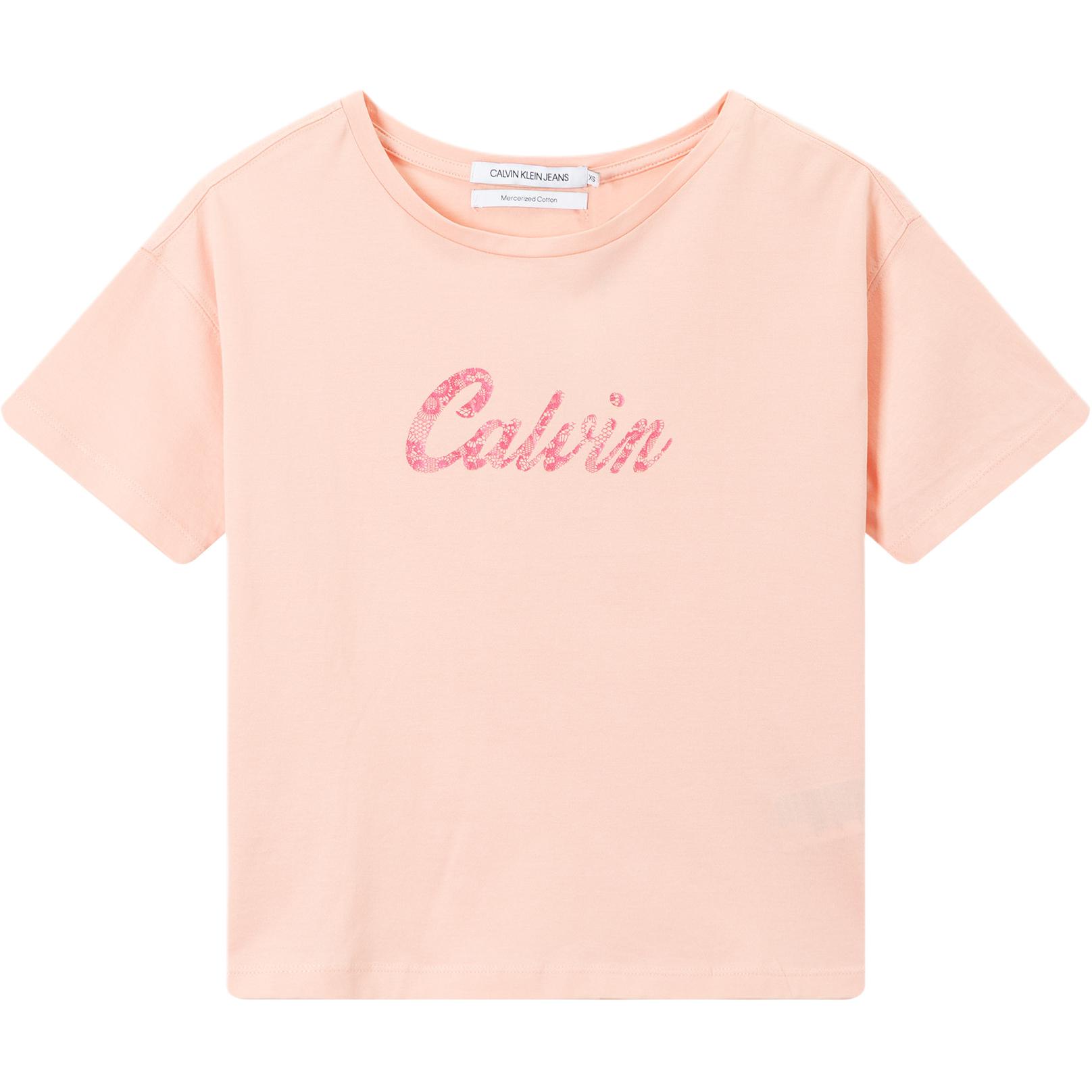 

Calvin Klein Футболка женская светло-розовая, Розовый, Calvin Klein Футболка женская светло-розовая