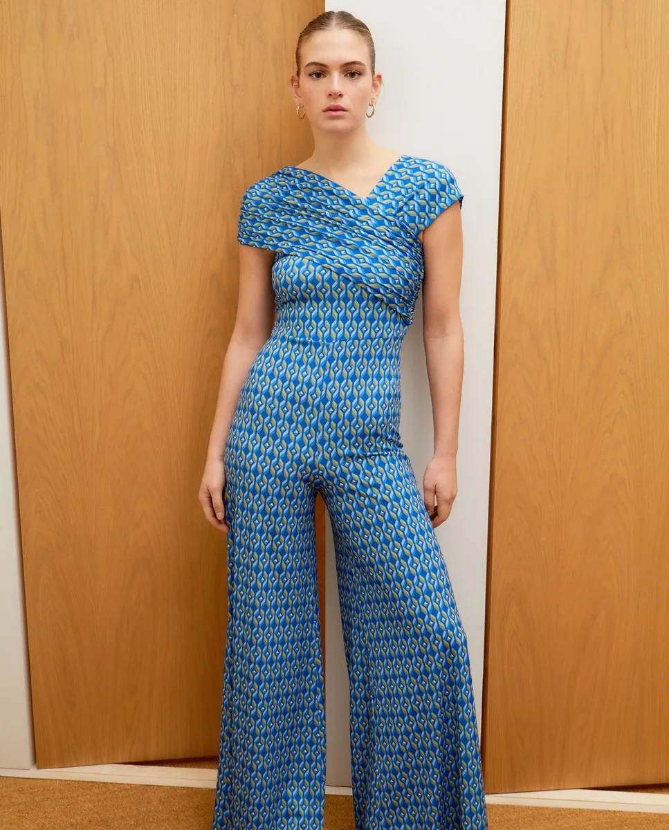 

Халтер платье из трикотажа Green Coast, темно-синий