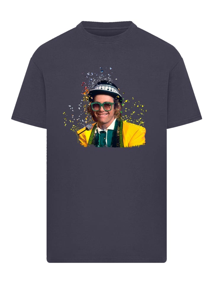 

Футболка большого размера TV Times Элтон Джон за пианино 1977 года темно-синего цвета F4NT4STIC, Синий, Футболка большого размера TV Times Элтон Джон за пианино 1977 года темно-синего цвета F4NT4STIC