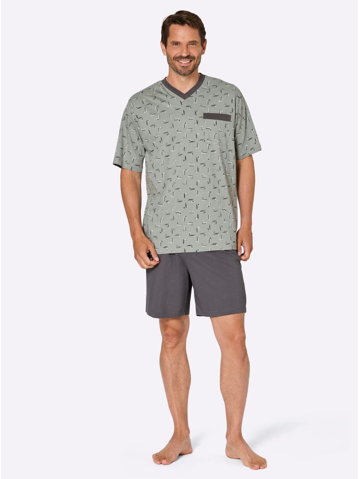 

Comte Короткие шорты с принтом цвета шалфея и антрацита