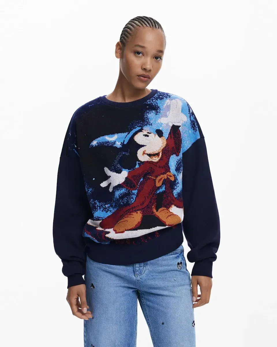 

Женская толстовка Mickey Fantasía Desigual, темно-синий