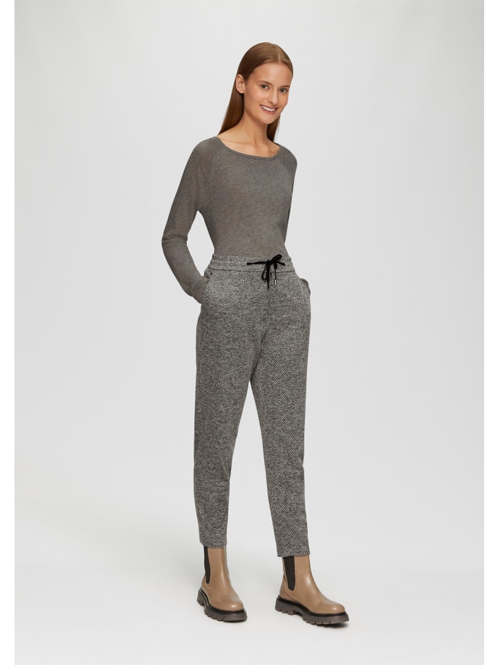 

Тканевые брюки s.Oliver Hose 7/8, серый