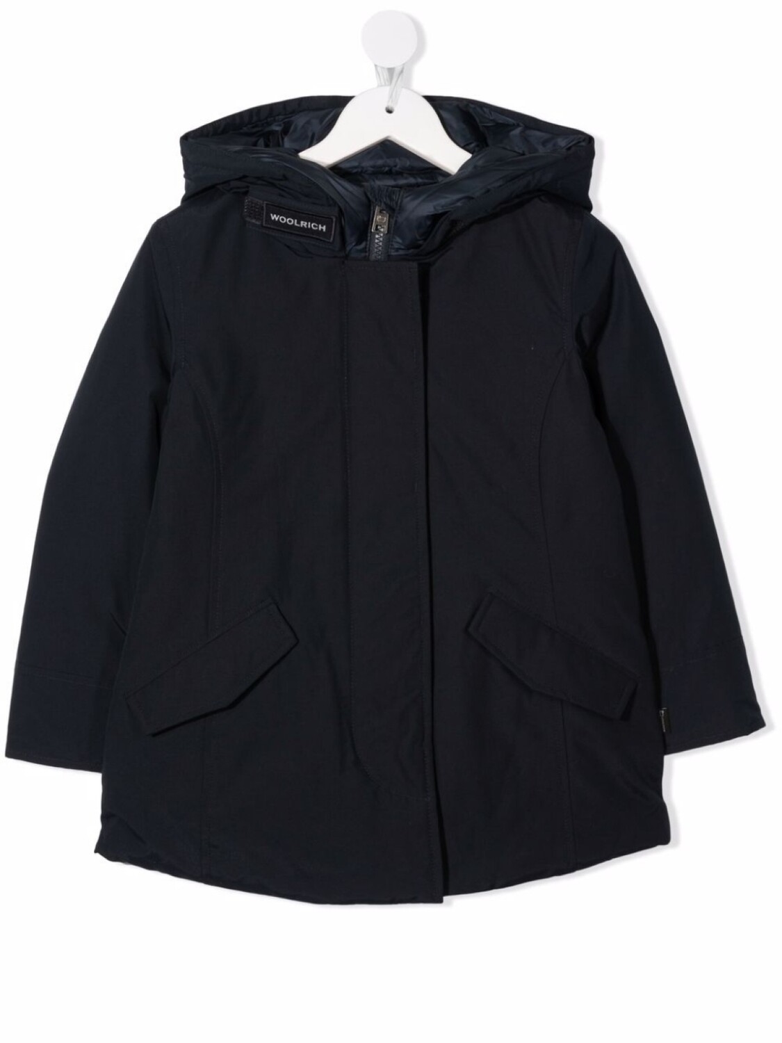 

Woolrich Kids пуховик с капюшоном, синий