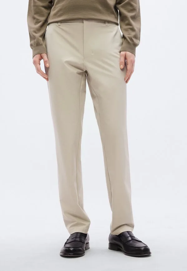 Зауженные брюки для поездок на работу Boss, Light Beige — фото 3