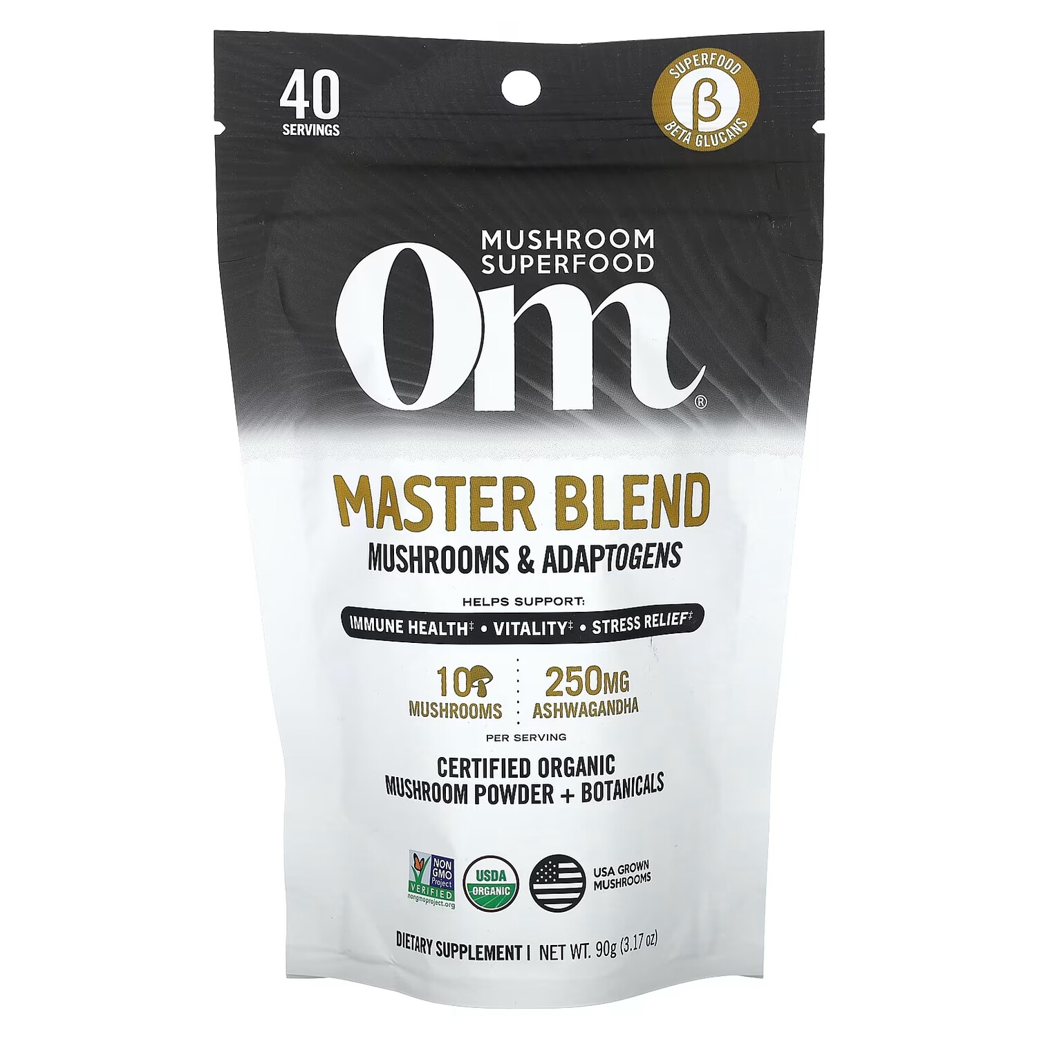 

Суперпродуктовая мастер-смесь Om Mushrooms, 90 г