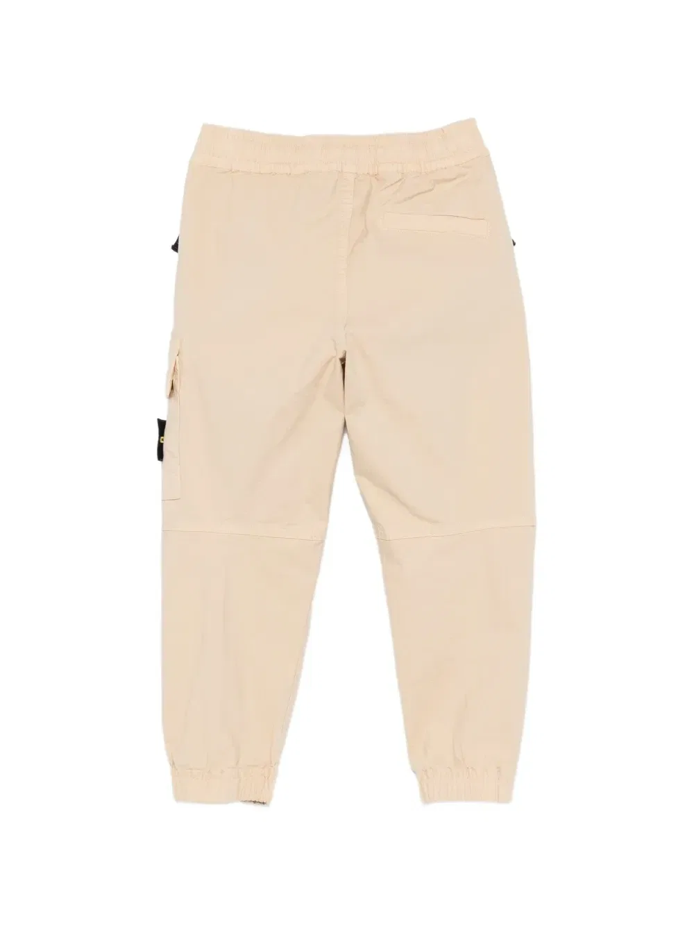 Брюки с нашивкой-логотипом Stone Island Junior, бежевый — фото 2