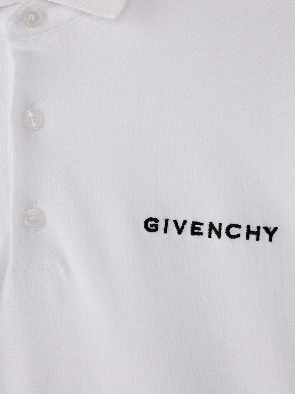 Рубашка-поло с короткими рукавами на пуговицах Givenchy Kids, белый — фото 3