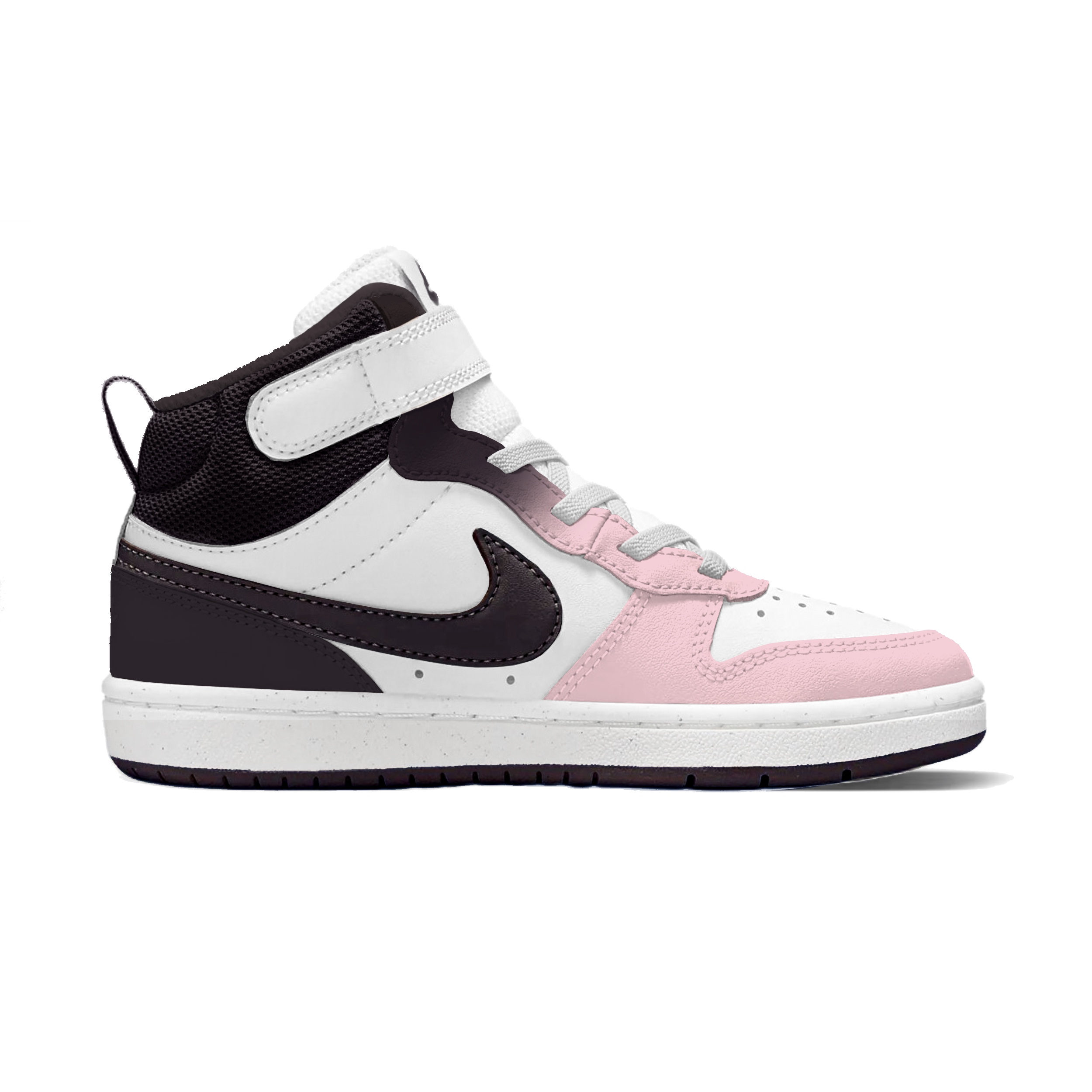 Court Borough 2 Sweetheart Love Slip Resistant Abrasion Resistant Mid top детские скейтбординг кроссовки для подростков Nike, розовый — фото 4